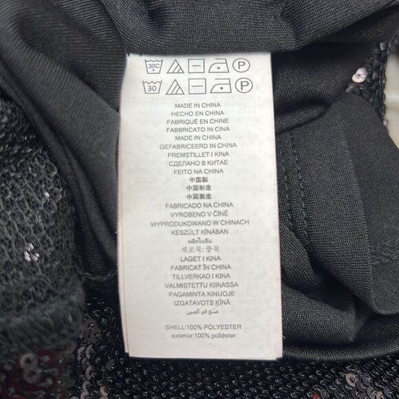 Michael Kors Black Sequin Dress with chain accent size m. NWT - Picture 12 of 14